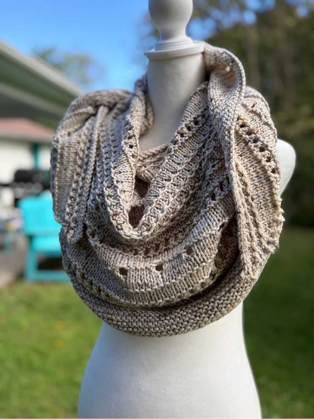 Gorgeous One of a Kind Rustic Farm Chic Black Speckled Tweed Shawl Luxury Merino
